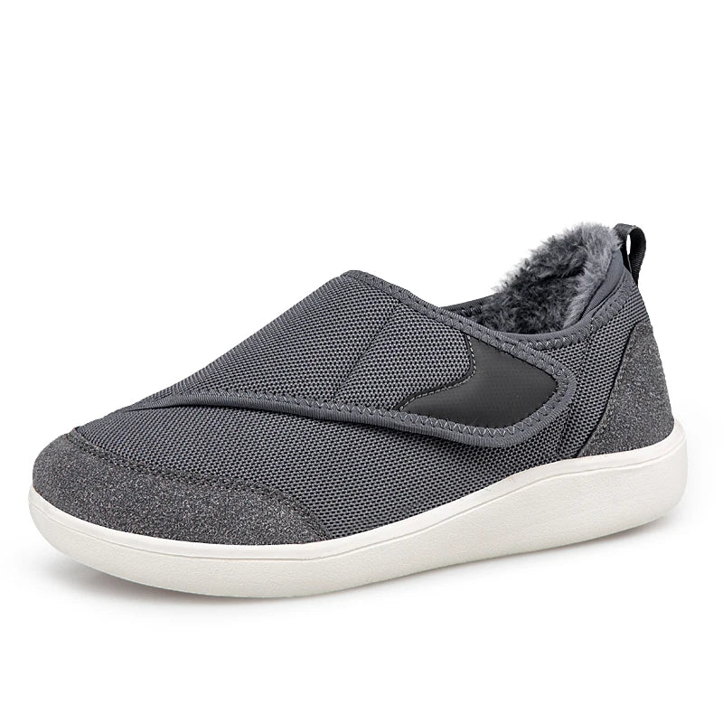 Orthopedische Winterschoenen Brede Pasvorm Warm Gevoerd Verstelbaar Klittenband Comfortabel Heren Dames | Sansoti