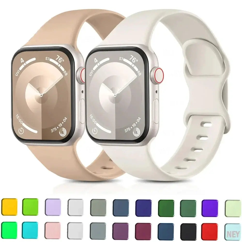 Bracelet de smartwatch en silicone, résistant à l’eau et flexible, bracelet sport doux pour une utilisation quotidienne active | Sansoti