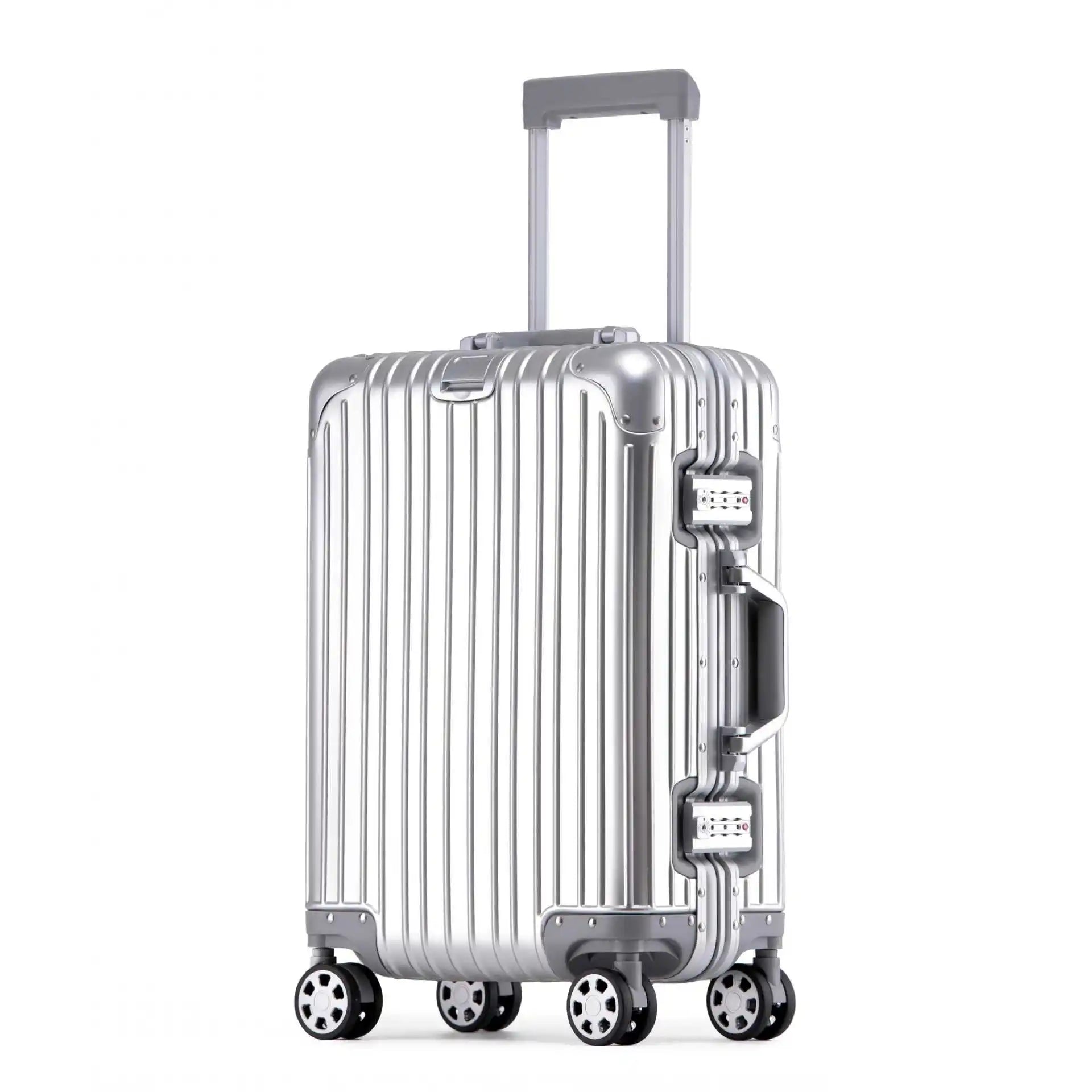 Aluminium-Magnesium Reiskoffer 360° Wielen TSA-Slot Handbagage & Ruimbagage 52-120L | Sansoti