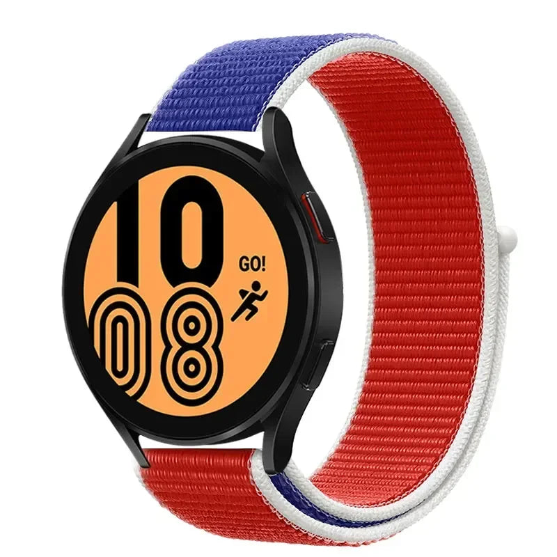Nylonowy pasek sportowy do smartwatcha 20mm 22mm Oddychający Lekki Pasek typu Loop na nadgarstek Regulowany Trening Fitness | Sansoti