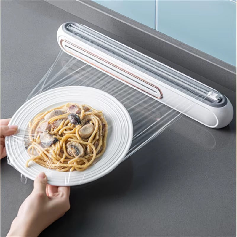 Magnetische Foliedispenser voor Keuken – Compact met Geïntegreerde Snijder – BPA-vrij Kunststof | Sansoti