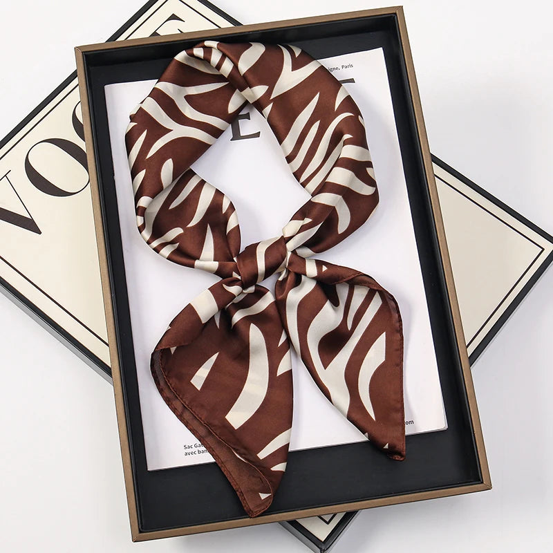 Square Satin Scarf 70x70cm Women's Headband Headscarf Neck Scarf Multifunctional Elegant Stylish Accessory | Sansoti