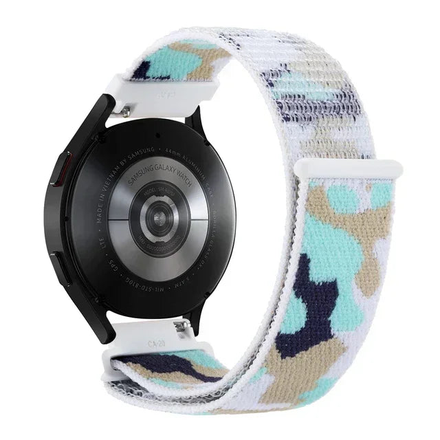 Verstellbares Nylon-Sportarmband für Smartwatches, 20 mm, 22 mm, atmungsaktives Armband, Sportuhr, leicht, Fitness | Sansoti