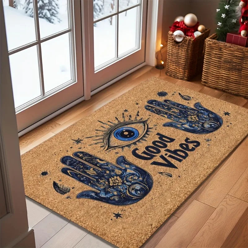 Buiten kleed - 1 stuks antislip deurmat vuilafstotend gemakkelijk schoon te maken welkom mat voor thuis buiten entree slaapkamer balkon polyester vloerkleed