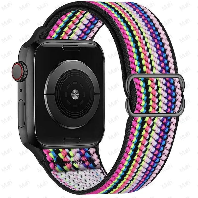 Elastisches Nylon-Smartwatch-Armband Austauschbar Komfortabel Langlebig Sportlich Aktiv | Sansoti