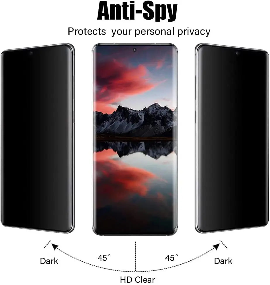 Privacy Screen Protector Tempered Glass Samsung Galaxy S23 Ultra Plus Anti-Snooping Protection Scratch-Resistant Screen | Sansoti
