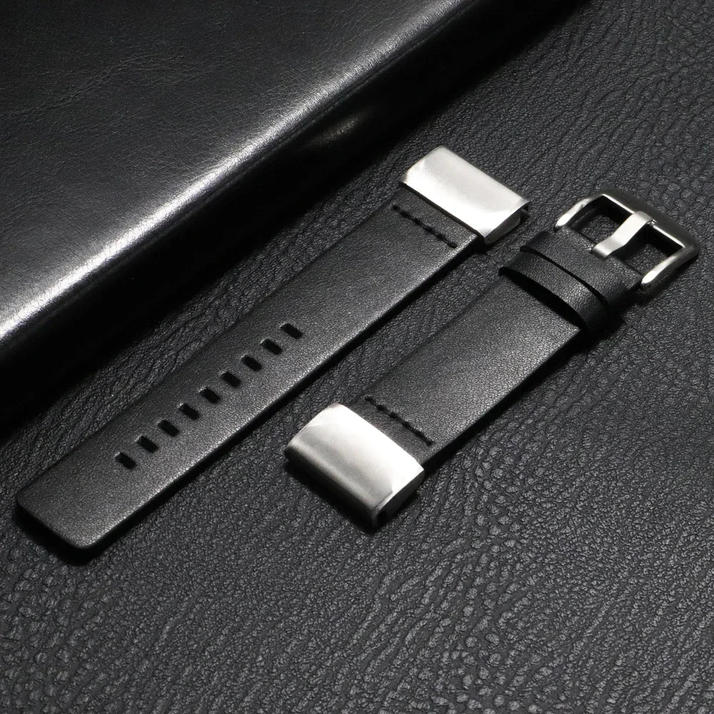 Leder-Uhrenarmband mit Schnellverschluss, 20 mm, 22 mm, 26 mm, Smartwatch-Armband, Unisex, braun, schwarz, blau, verstellbar | Sansoti