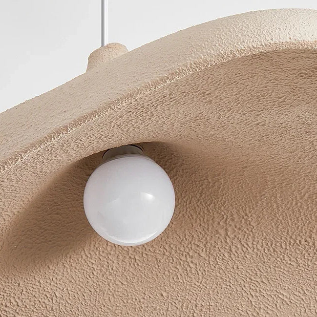 Hanglamp Organisch LED Polymeer Bruin Wit Ovaal Woonkamer Slaapkamer Studeerkamer Wabi Sabi Design Dimbaar | Sansoti