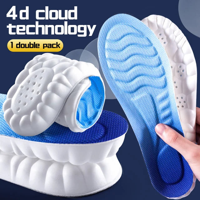 Padded Shoe Insoles with Arch Support Unisex Adjustable Fit Comfort for Daily Use | Sansoti