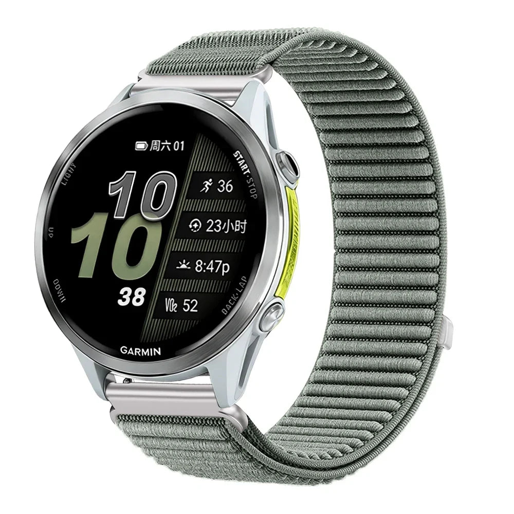 Nylon-Smartwatch-Armband, 21 cm, verstellbar, atmungsaktiv, sportlich, für Sportuhren, 20 mm, 22 mm, Unisex-Armband | Sansoti