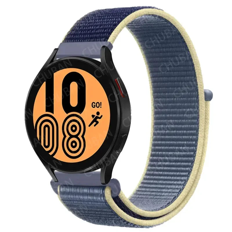 Nylonowy pasek sportowy do smartwatcha 20mm 22mm Oddychający Lekki Pasek typu Loop na nadgarstek Regulowany Trening Fitness | Sansoti