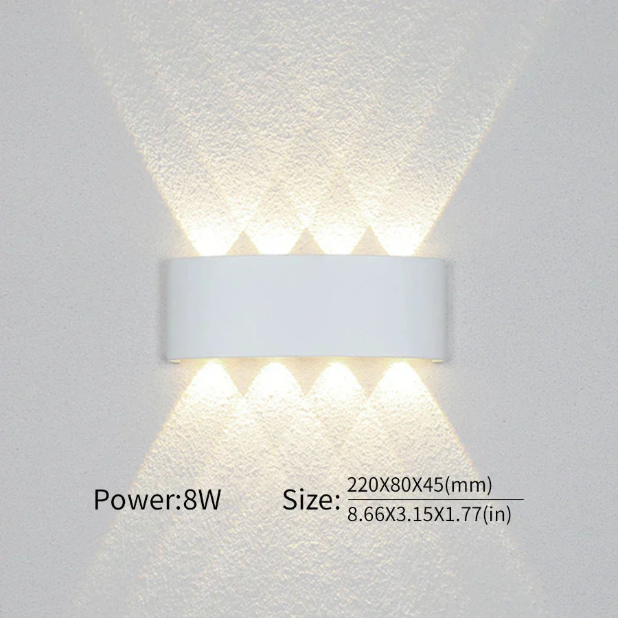 Minimalistische LED-wandlamp voor binnen of buiten - Aluminium - Zwart of Wit - 2W tot 10W | Sansoti