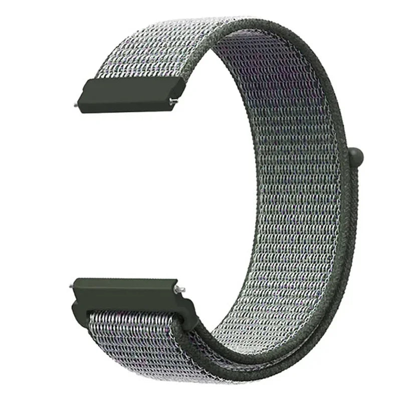 Verstellbares Nylon-Sportarmband für Smartwatches, 20 mm, 22 mm, atmungsaktives Armband, Sportuhr, leicht, Fitness | Sansoti