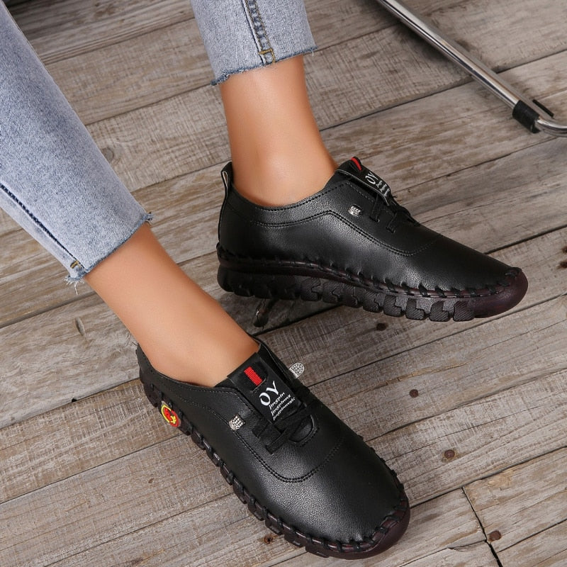 Comfortable Flat Women's Loafer with Arch Support and Orthopedic Sole | Sansoti