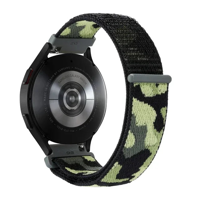 Verstellbares Nylon-Sportarmband für Smartwatches, 20 mm, 22 mm, atmungsaktives Armband, Sportuhr, leicht, Fitness | Sansoti