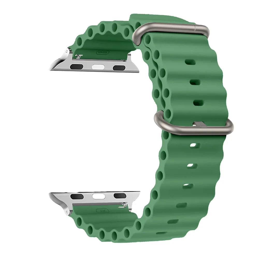 Bracelet de smartwatch en silicone, résistant à l’eau et respirant, bracelet de montre et bracelet de sport unisexes, bracelet de remplacement | Sansoti