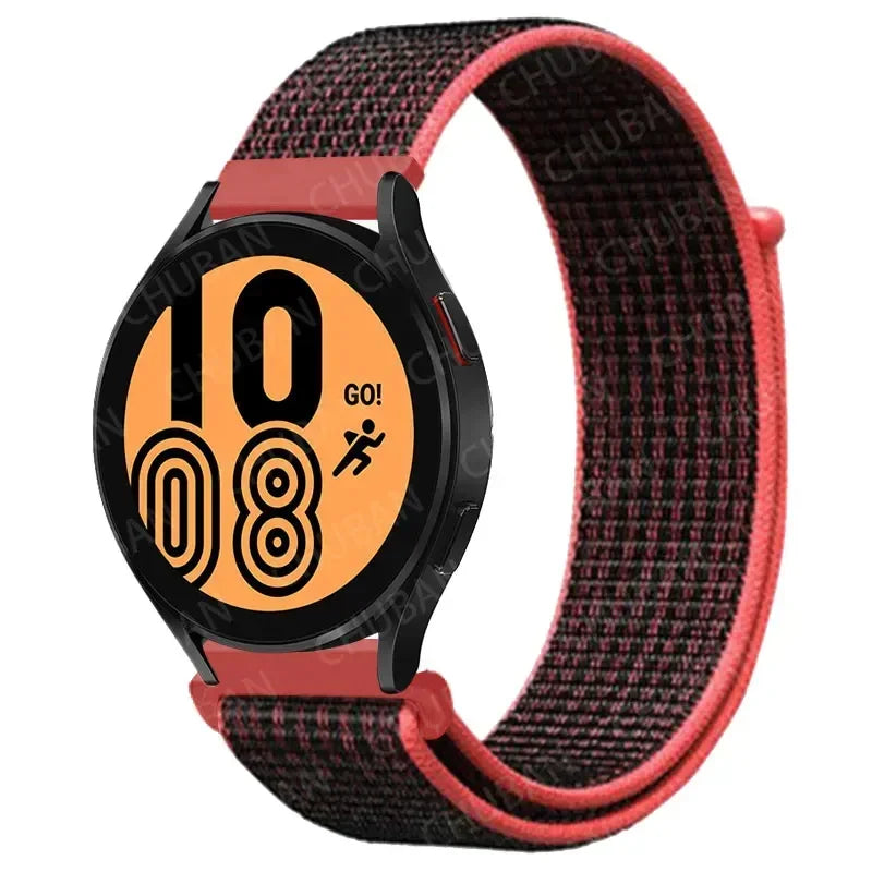 Nylonowy pasek sportowy do smartwatcha 20mm 22mm Oddychający Lekki Pasek typu Loop na nadgarstek Regulowany Trening Fitness | Sansoti