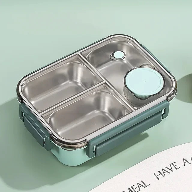 Edelstahl-Isolier-Lunchbox mit Fächern und auslaufsicherem Deckel für heiße und kalte Speisen unterwegs | Restfield