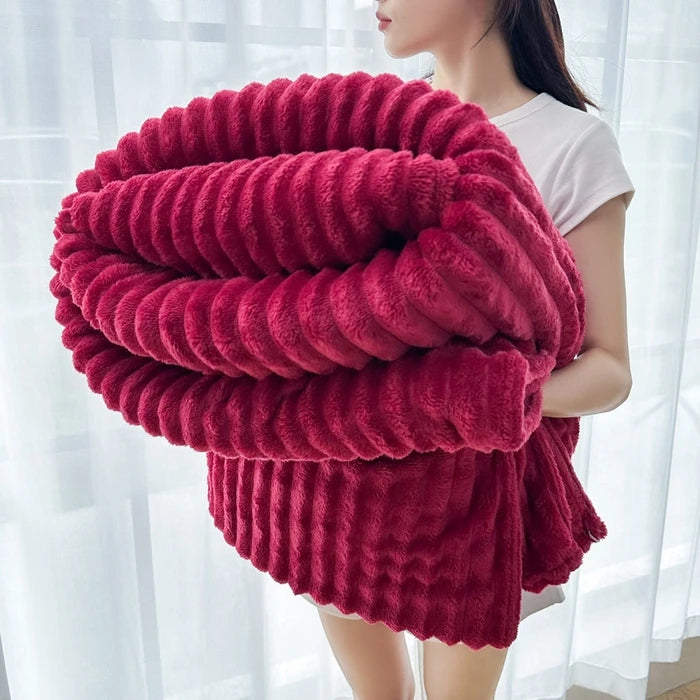 Sansoti Flanellen Dekbedovertrek 240x220 cm | Zacht Fleece & Dubbelzijdig | Luxe Hotelcomfort