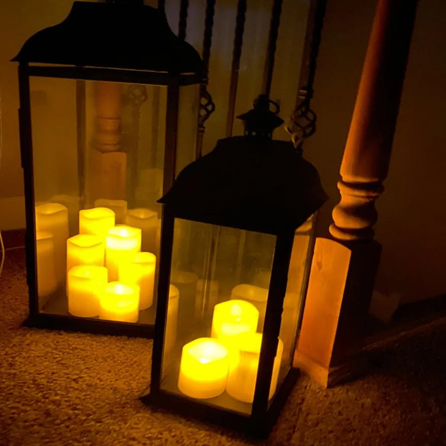 LED Kaarsen zonder Vlam - Decoratieve LED Kaarsen met Smelteffect - Sfeerverlichting op Batterijen - Vlamloze Kaars voor Veilige Decoratie | Sansoti