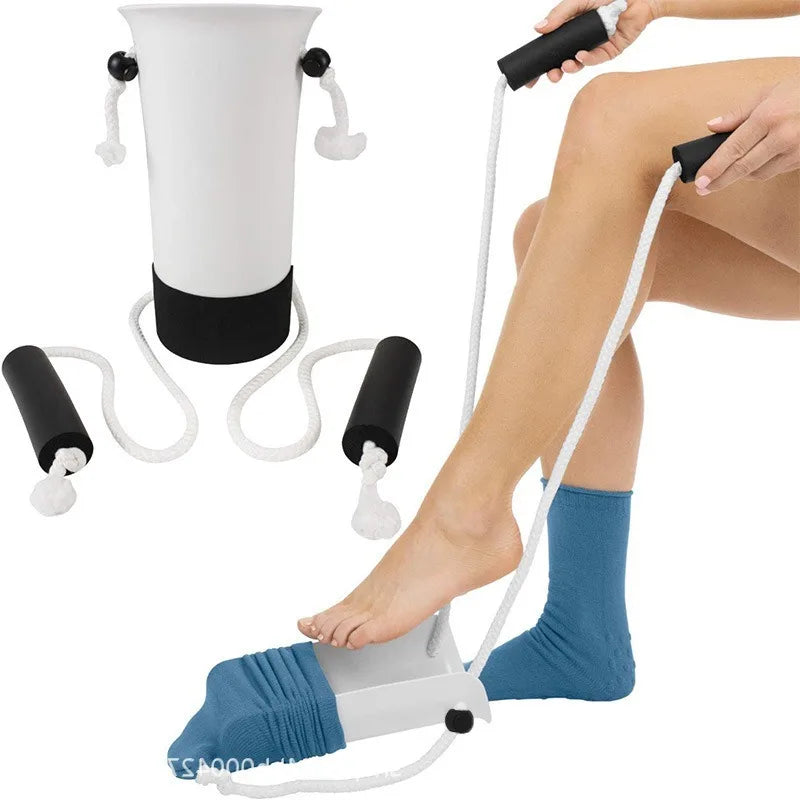 Sokkenhulp met Antislipbodem Ergonomisch Aantrekhulp Zelfstandig Sokken Aandoen Ouderen Mobiliteit Hulpmiddel | Sansoti