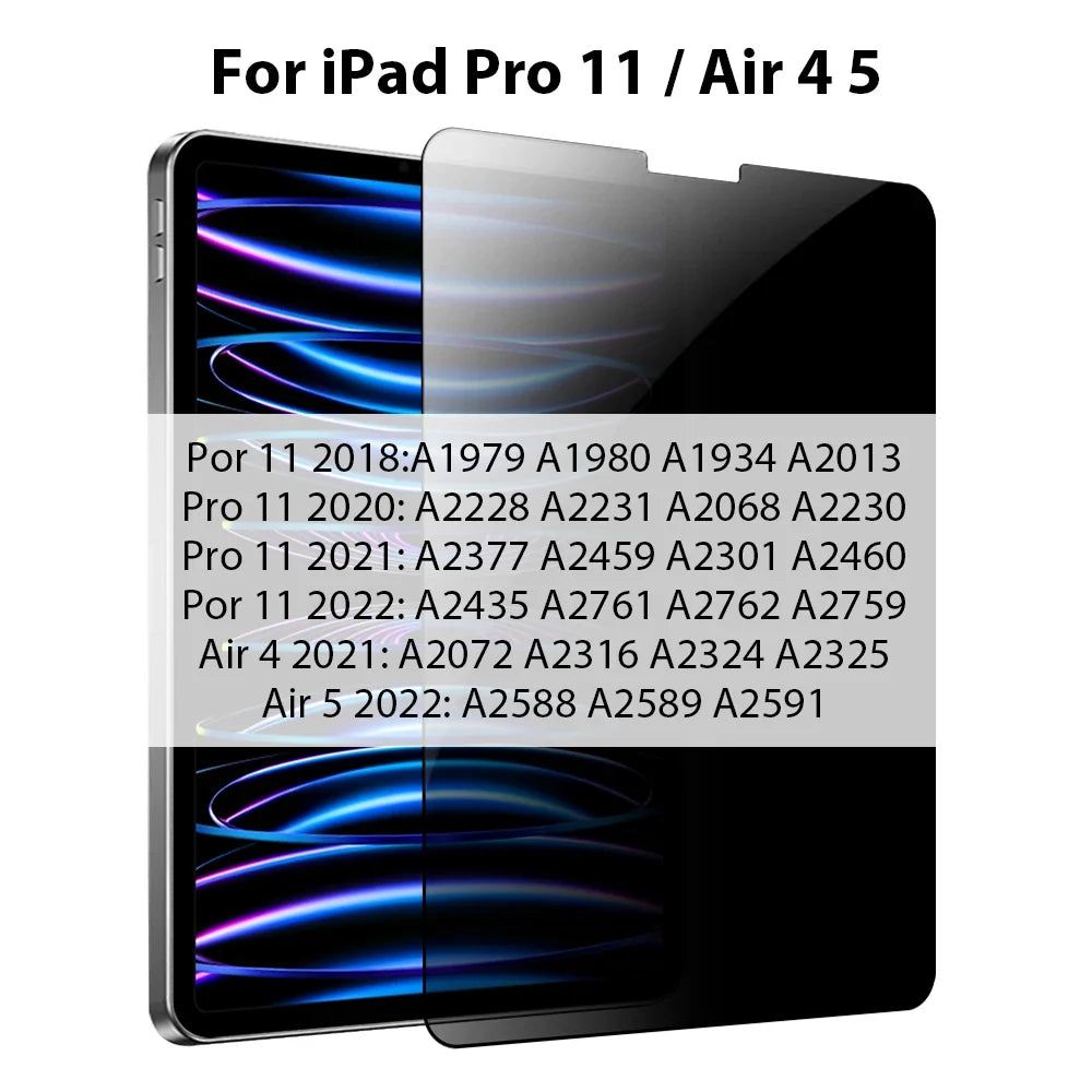 Privacy Screen Protector Tempered Glass for iPad - Side-Angle Protection Display Security Anti-Peeping Screen | Sansoti