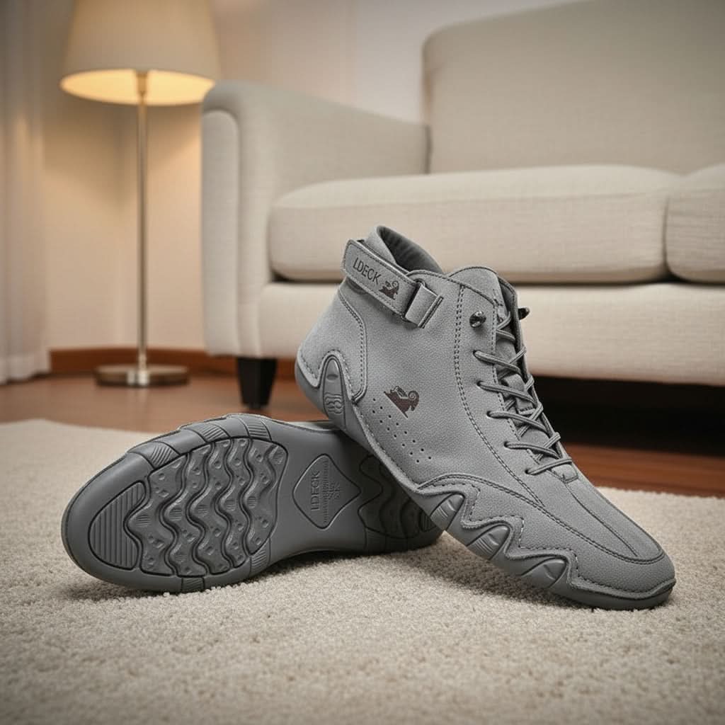 Wasserabweisende Lederwanderschuhe Damen Herren Atmungsaktiv Rutschfest Outdoor Alltag Komfortabel Robust | Sansoti