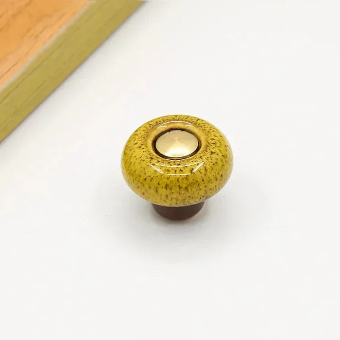 Möbelknopf Keramik Rund Modern 3.2cm Schubladengriff Schrankgriff Möbelknauf DIY Küche | Restfield