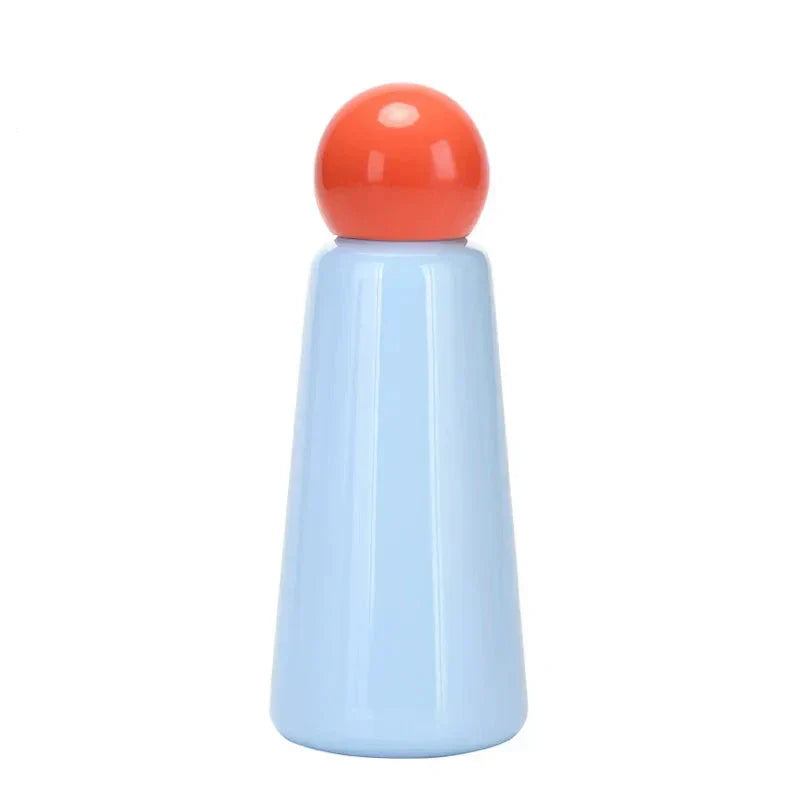 Zweifarbige Edelstahl-Thermosflasche 500ml Isolierflasche Warmhalte-Wasserflasche Sport-Trinkflasche Auslaufsicher Doppelwandig | Sansoti