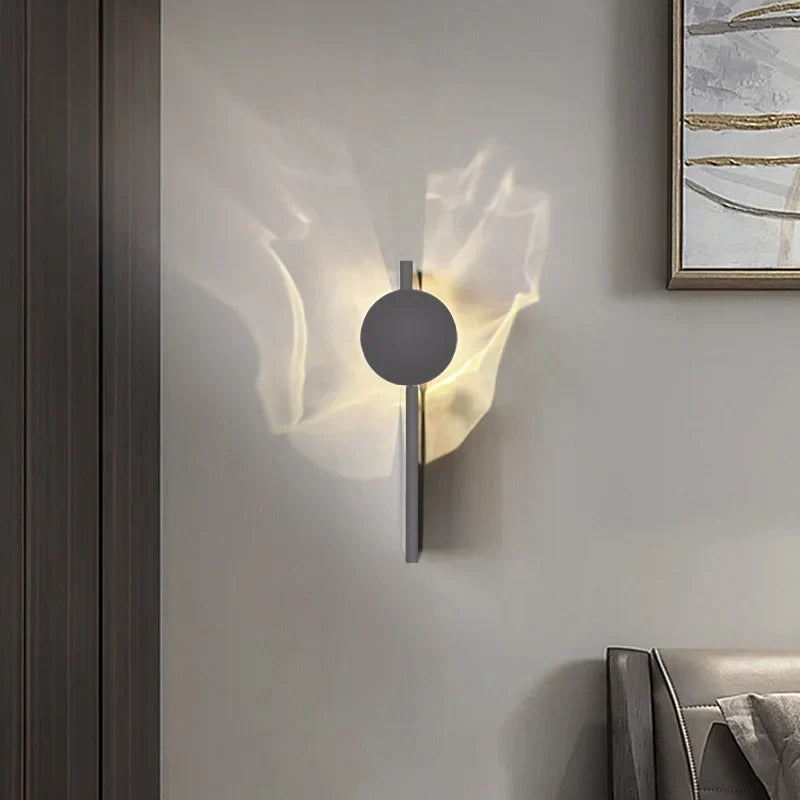 Swivel Wall Lamp with Wavy Design – Modern LED Wall Lighting for Interior | Sansoti