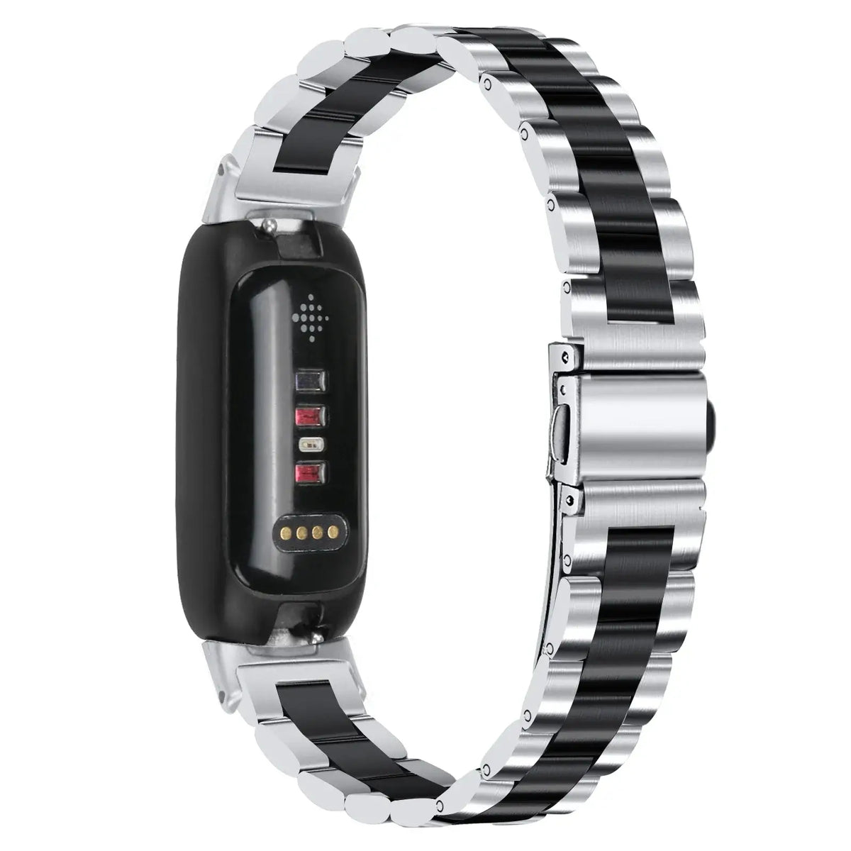 Bracelet pour smartwatch en acier inoxydable, bracelet à maillons métalliques réglable, accessoire élégant pour montre-bracelet et montre de sport | Sansoti