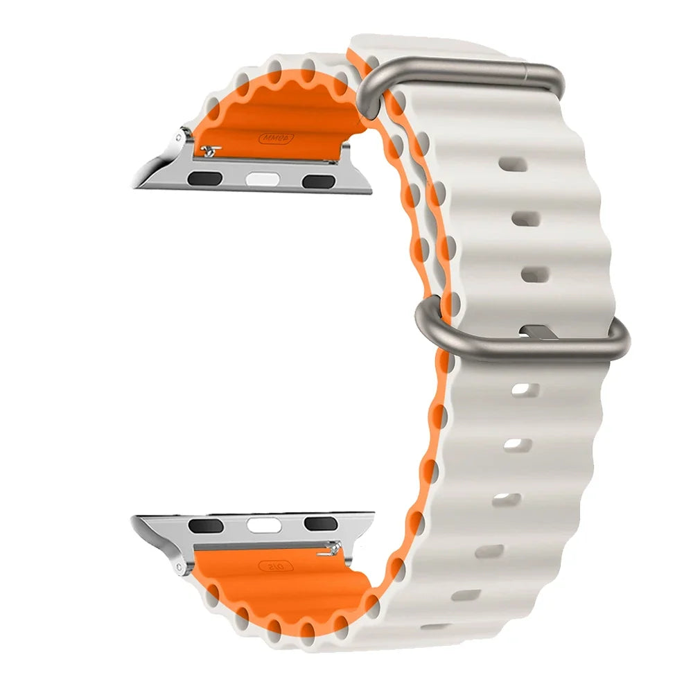 Bracelet de smartwatch en silicone, résistant à l’eau et respirant, bracelet de montre et bracelet de sport unisexes, bracelet de remplacement | Sansoti