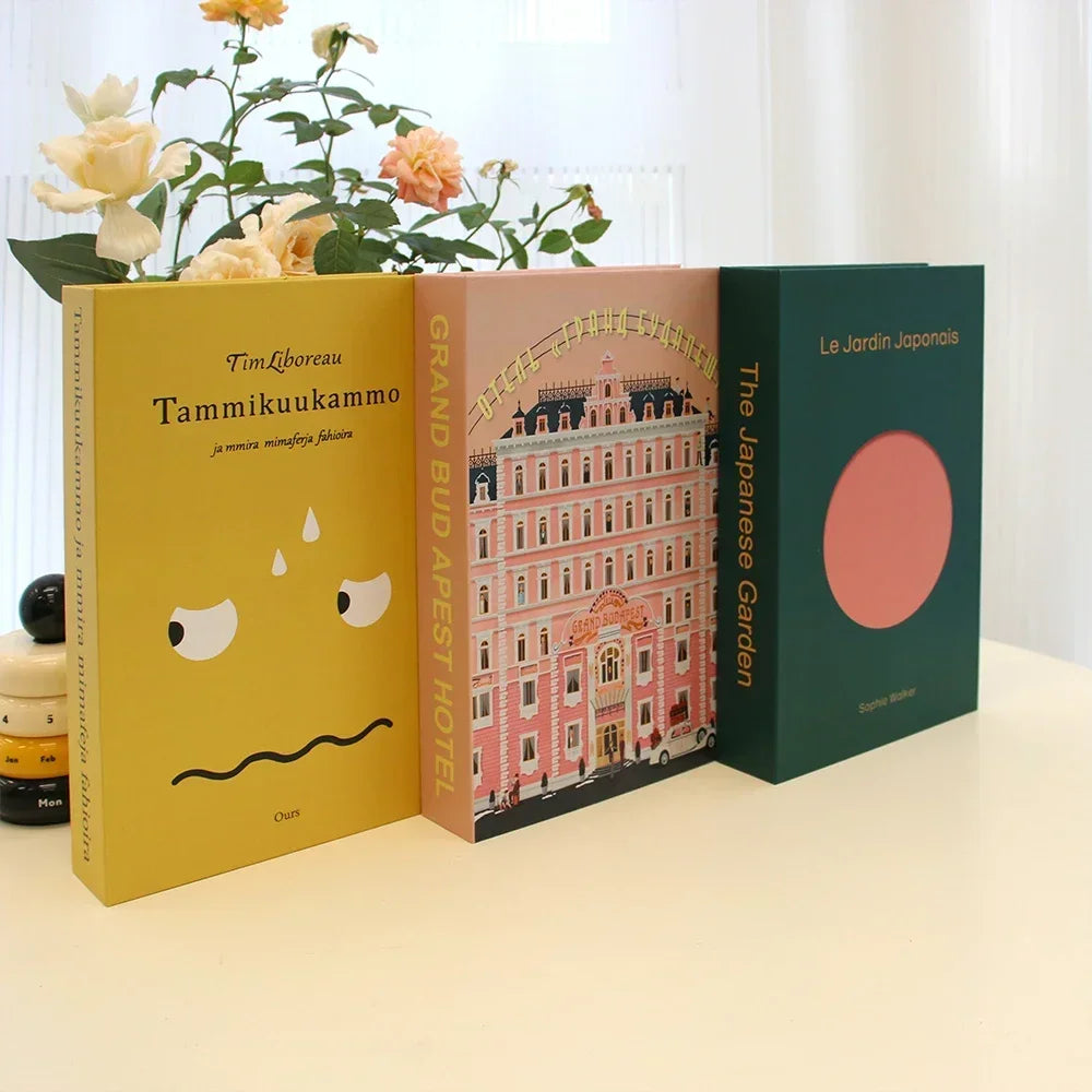 Décoration table basse Ensemble de 3 livres Design pliable Table basse style | Restfield