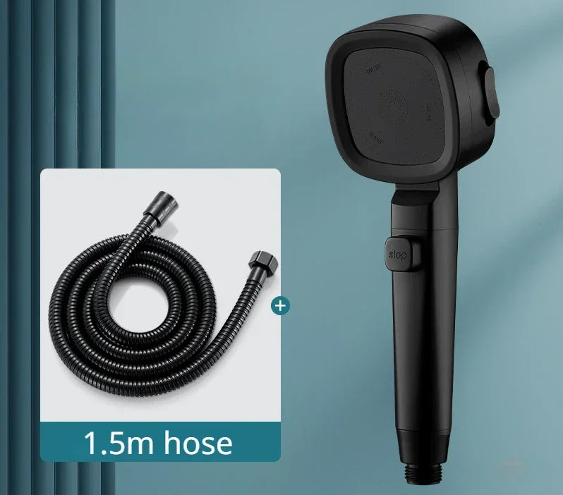 Handdouche 3 Standen Waterbesparend ABS Verstelbaar Stopknop Massage Eco Douchekop Badkamer Wellness | Sansoti