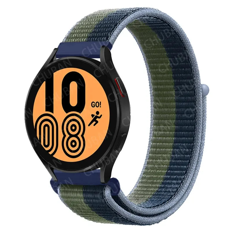 Nylonowy pasek sportowy do smartwatcha 20mm 22mm Oddychający Lekki Pasek typu Loop na nadgarstek Regulowany Trening Fitness | Sansoti