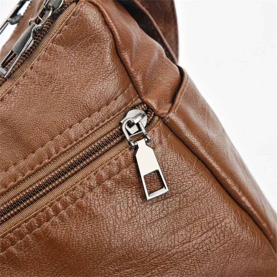 Vintage Handtas Vegan Leer Elegante Schoudertas Dames Retro Stijl Dagelijkse Tas Mode Accessoire Vrouwen | Sansoti