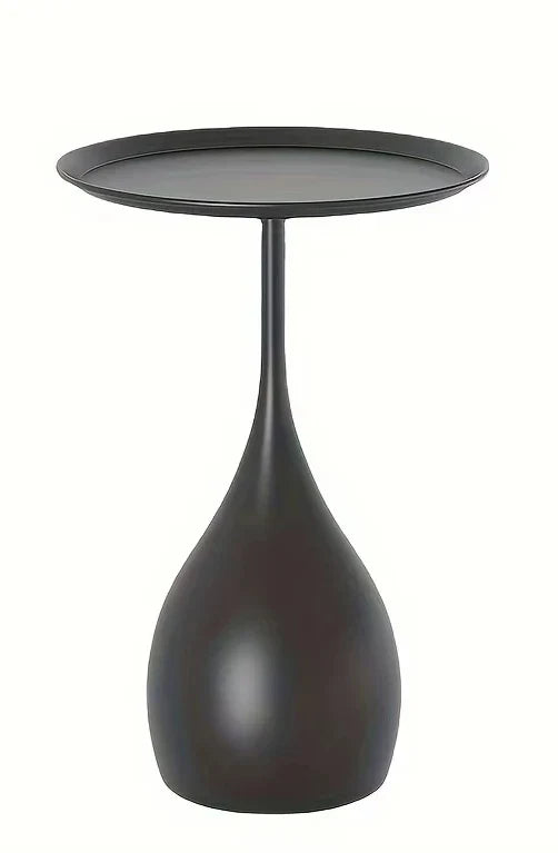 Ronde Bijzettafel op Wieltjes 40cm Metaal Scandinavisch Design Banktafel Nachtkastje Woonkamer Slaapkamer | Sansoti