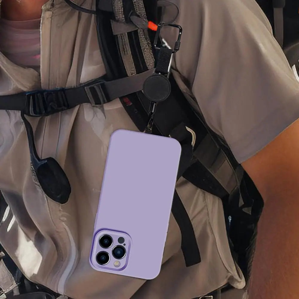 Intrekbare Telefoonhouder met Diefstalbeveiliging en Riemclip voor Actieve Levensstijl | Sansoti