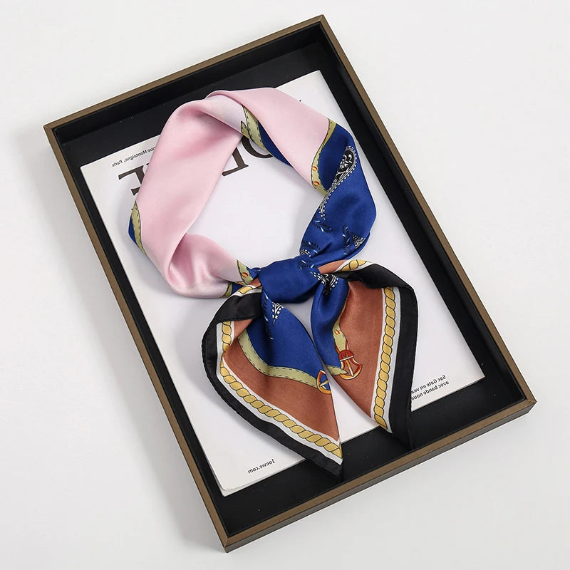 Square Satin Scarf 70x70cm Women's Headband Headscarf Neck Scarf Multifunctional Elegant Stylish Accessory | Sansoti