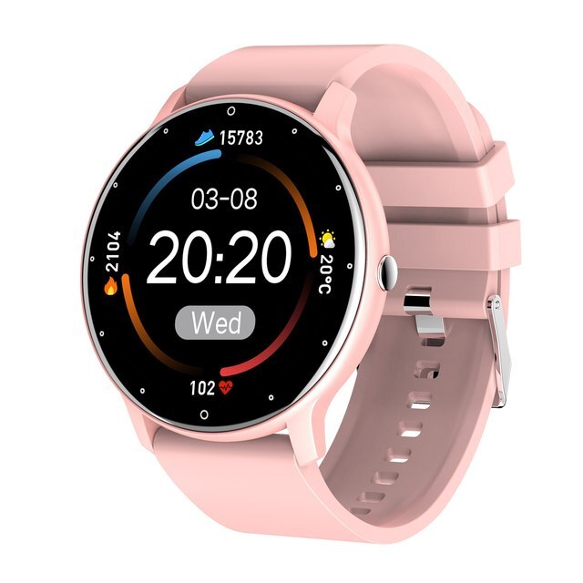Ultraslanke Smartwatch Fitness Tracker Hartslagmeter Stappenteller Waterdicht IP67 Sport Horloge Activiteit | Sansoti