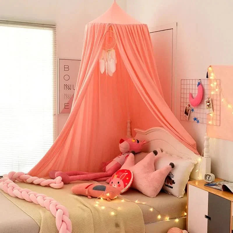 Hangende Klamboe Tent Speelhoek Kinderkamer Decoratief Baldakijn Meisjes Leeshoek Speelplekje Roze Groen | Sansoti