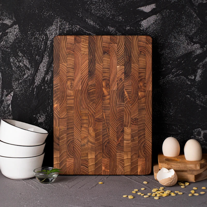 Teak Cutting Board Sustainable Wood Kitchen Accessory Serving Board Professional Cooking Board Large Rectangular | Sansoti