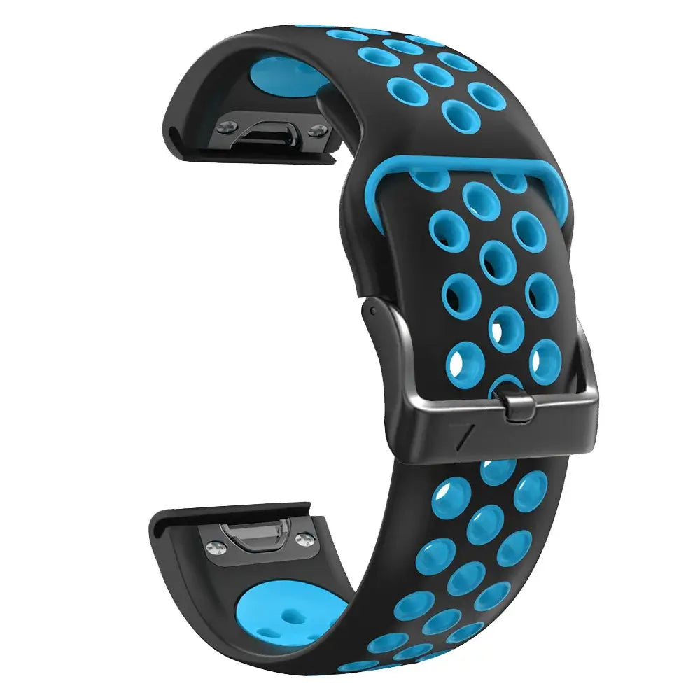 Atmungsaktives Silikonarmband für Smartwatches, QuickFit, Sportarmband, Uhrenarmband, 22 mm, 26 mm, Fitness, Training, Sport | Sansoti