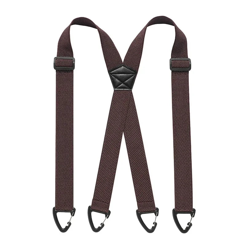 Verstelbare Bretels Heren X-Rug Y-Vorm Elastisch 3,5cm Breed Metalen Clips Werkkleding Casual Formeel | Sansoti