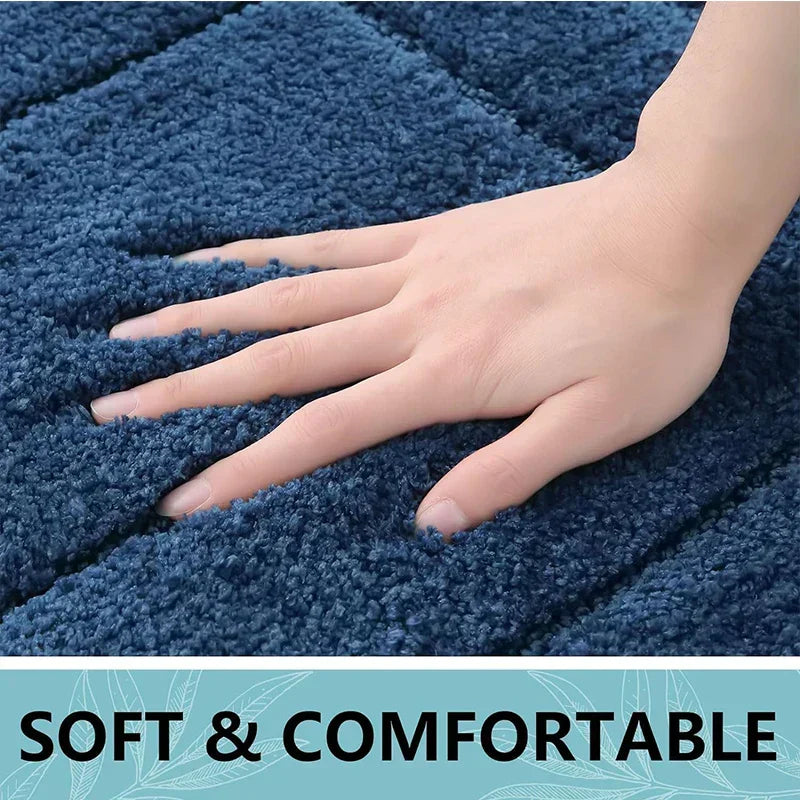 Antislip Badmat Microvezels Dubbellaags Superabsorberend Badkamer Vloerkleed Veilig Zacht Douchemat Sneldrogend | Sansoti