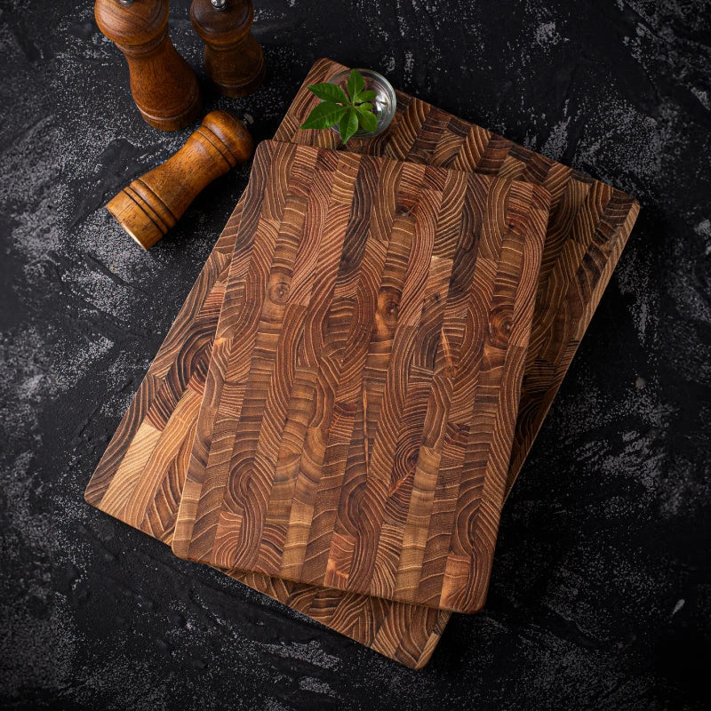Teak Cutting Board Sustainable Wood Kitchen Accessory Serving Board Professional Cooking Board Large Rectangular | Sansoti