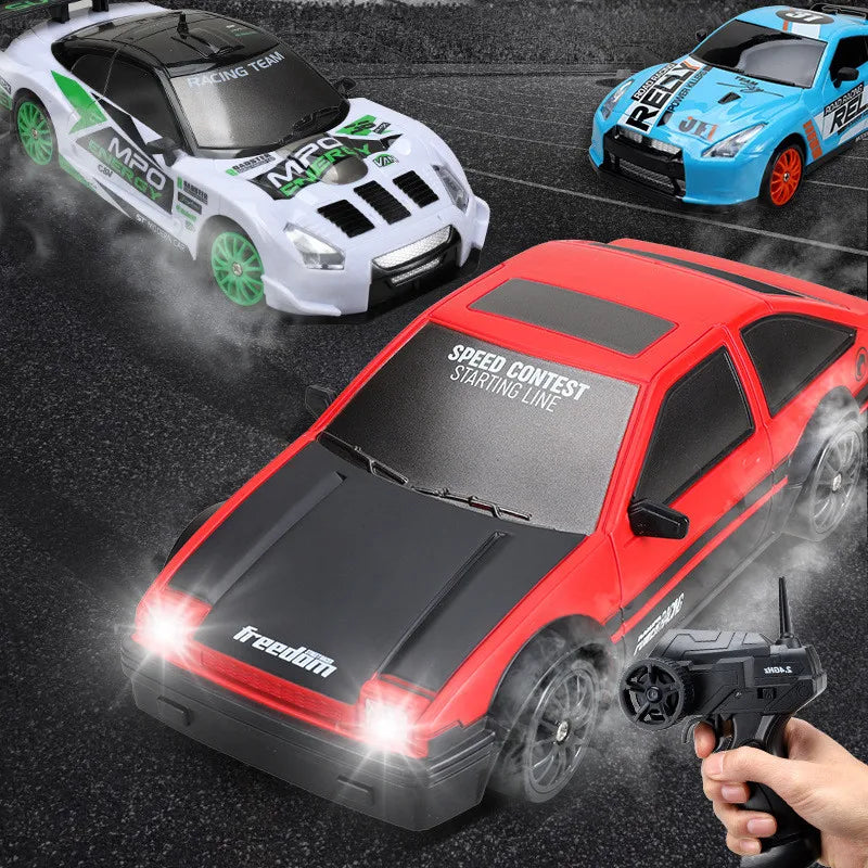 Minidrifter speelgoedauto RC-auto drift racer 2.4GHz afstandsbediening snelheid indoor outdoor kids jongens meisjes cadeau radiobestuurbare auto elektrisch voertuig | Sansoti
