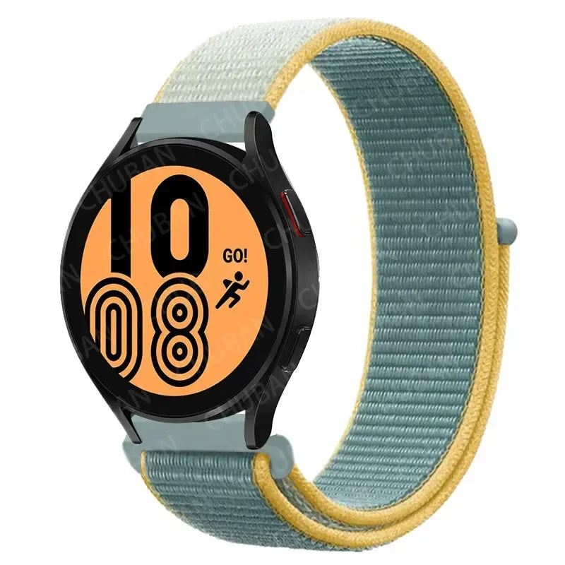 Nylonowy pasek sportowy do smartwatcha 20mm 22mm Oddychający Lekki Pasek typu Loop na nadgarstek Regulowany Trening Fitness | Sansoti