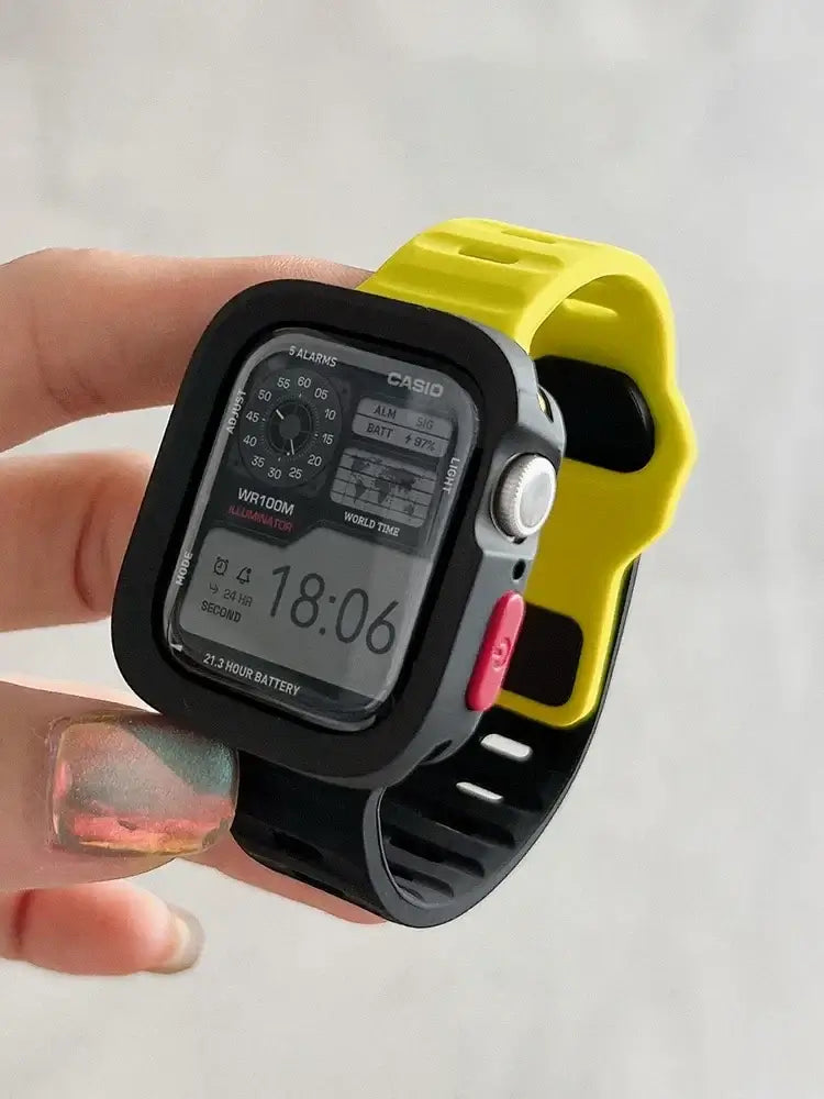 Flexibles, komfortables Silikon-Smartwatch-Armband mit Schnellverschluss, Sportarmband, 38–49 mm, universeller Ersatz | Sansoti