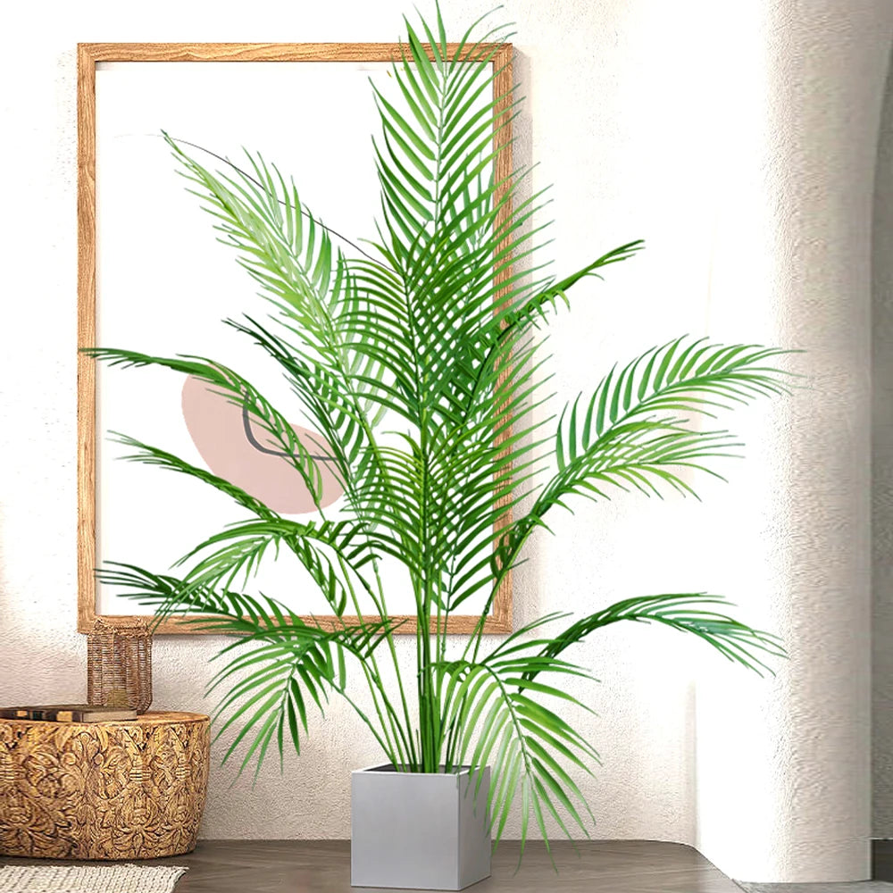 Kunstplant Areca Palm 50-88cm Tropisch Kunststof Woonkamer Kantoor Tuin Nep Palmboom Grote Kunstboom Binnen Buiten | Sansoti